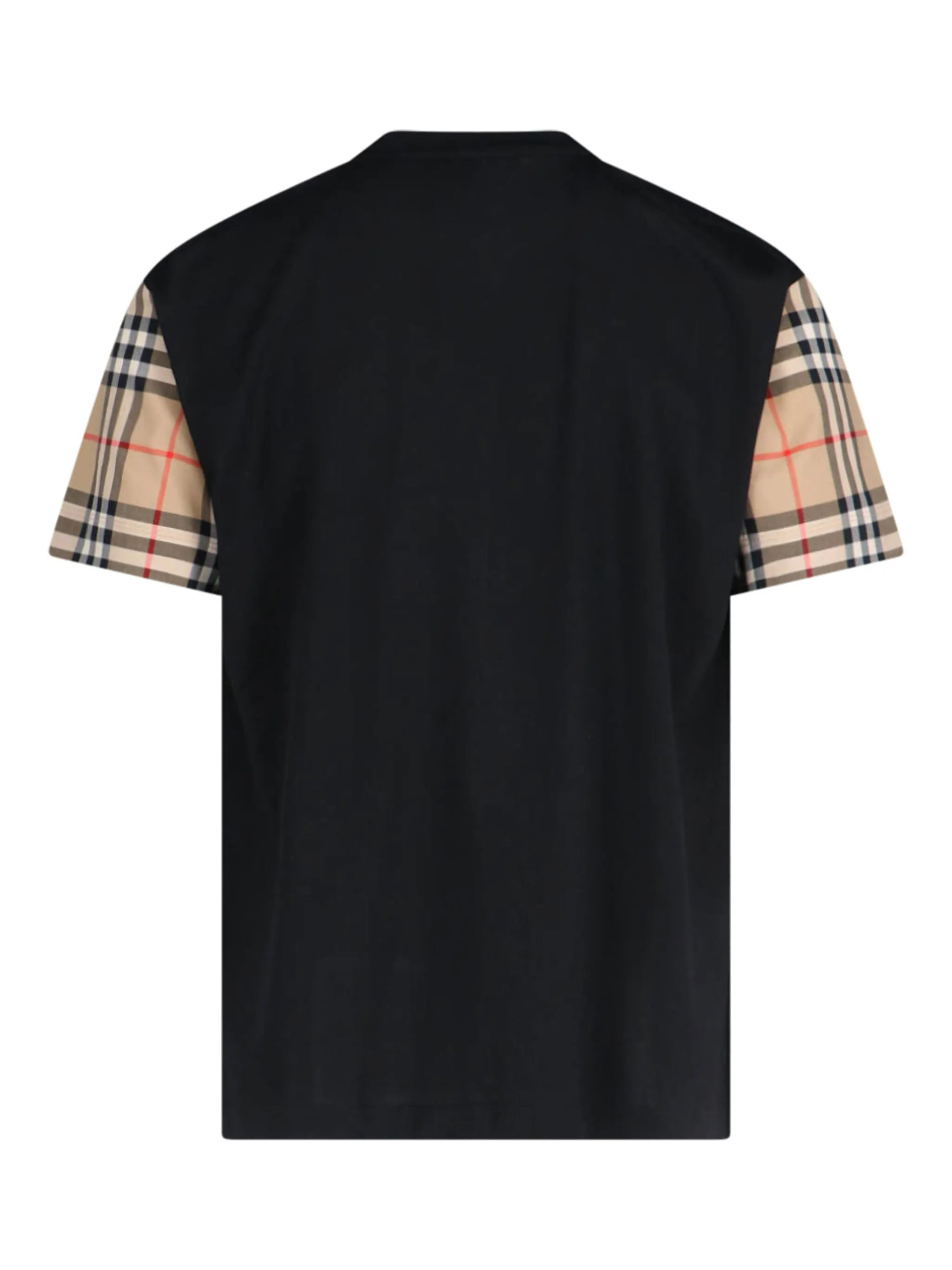 Vintage Check-sleeve T-shirt - 2