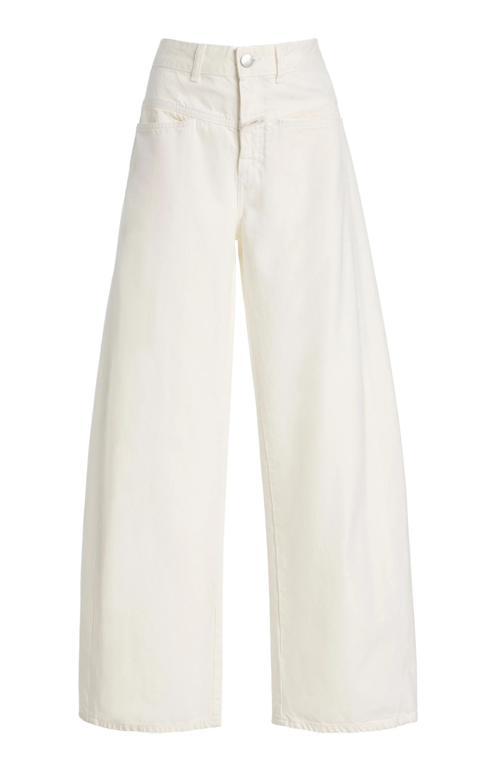 Tori-X Rigid High-Rise Barrel-Leg Jeans white - 1