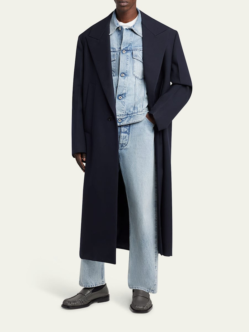 Jil Sander Men's Relaxed-Fit Acid Wash Jeans outlook