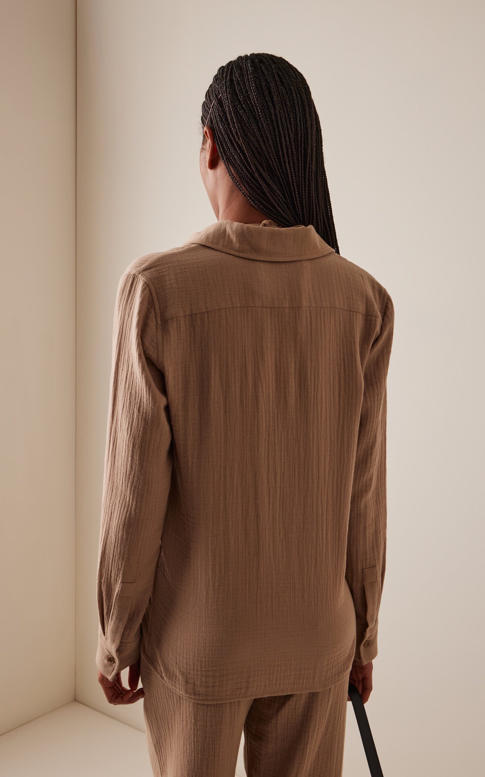 Constance Cotton Shirt taupe - 4