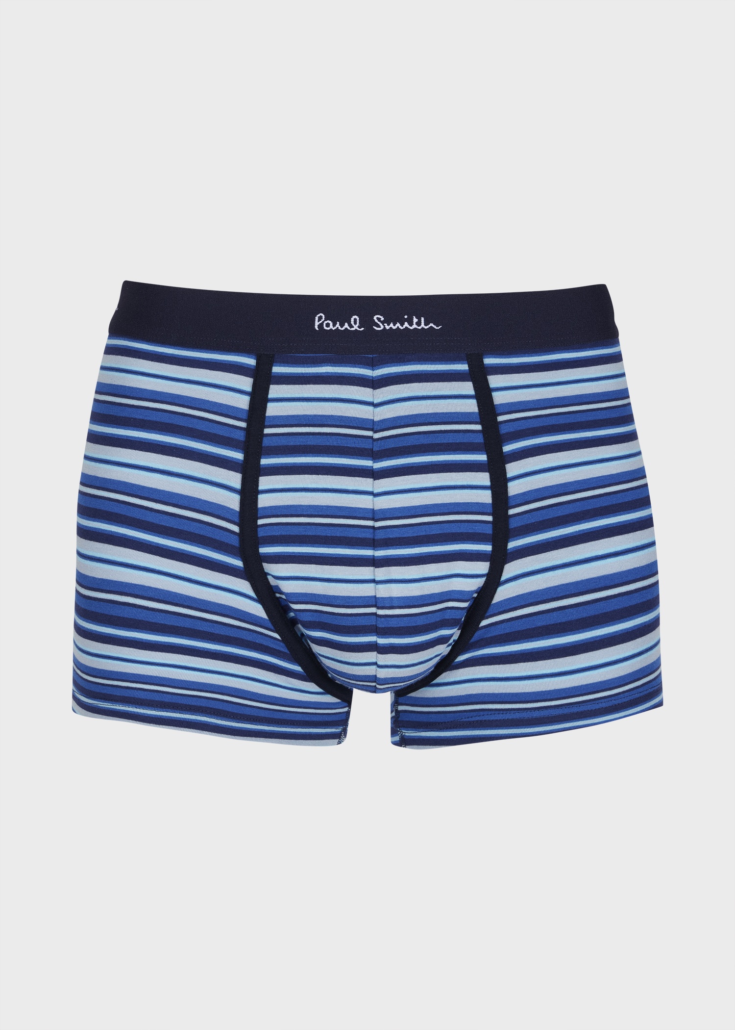 Navy and Black Striped Mixed Boxer Briefs Five Pack - 6