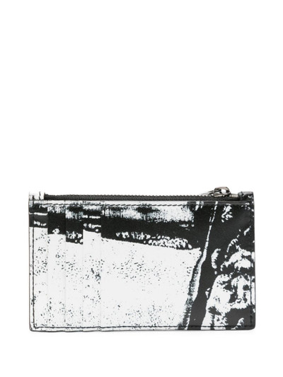 Alexander McQueen logo-print leather cardholder outlook
