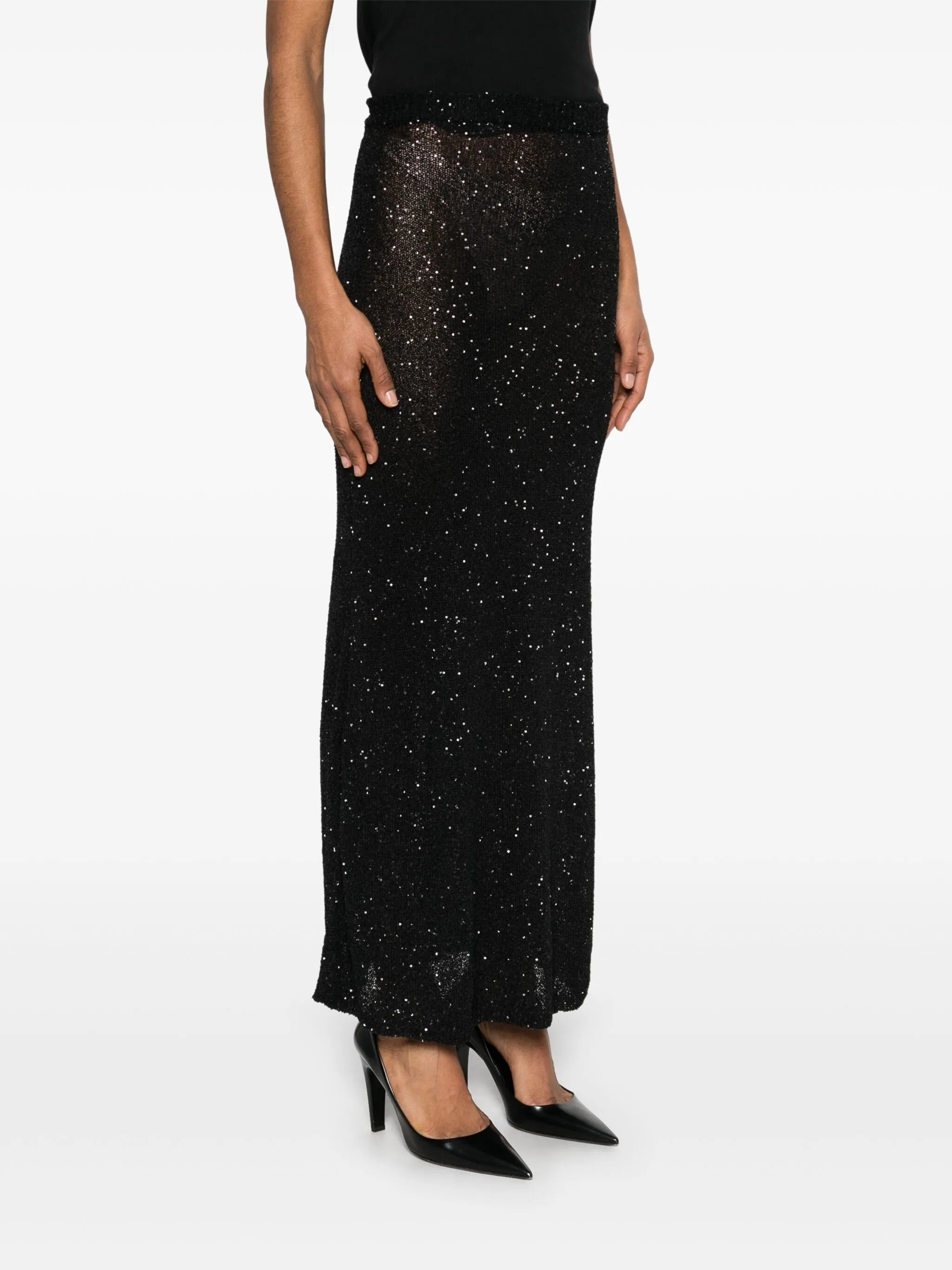 Sequinned Midi Skirt - 3