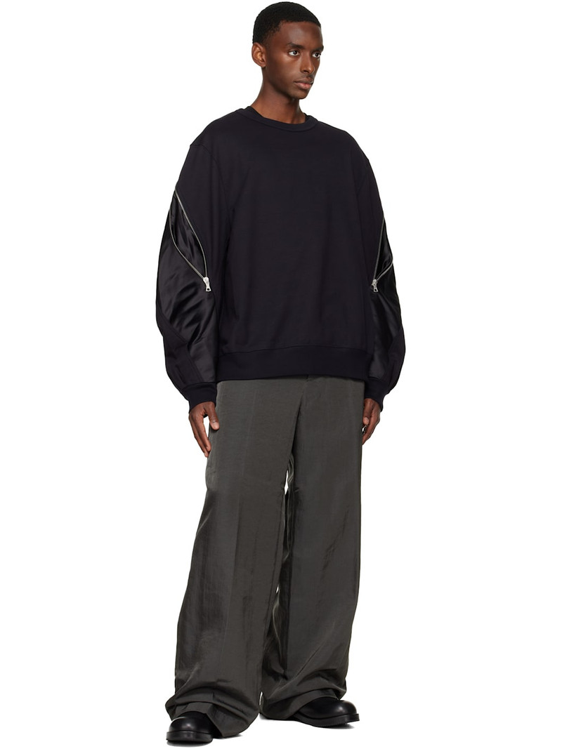 Dries Van Noten Navy Contrast Sweatshirt outlook