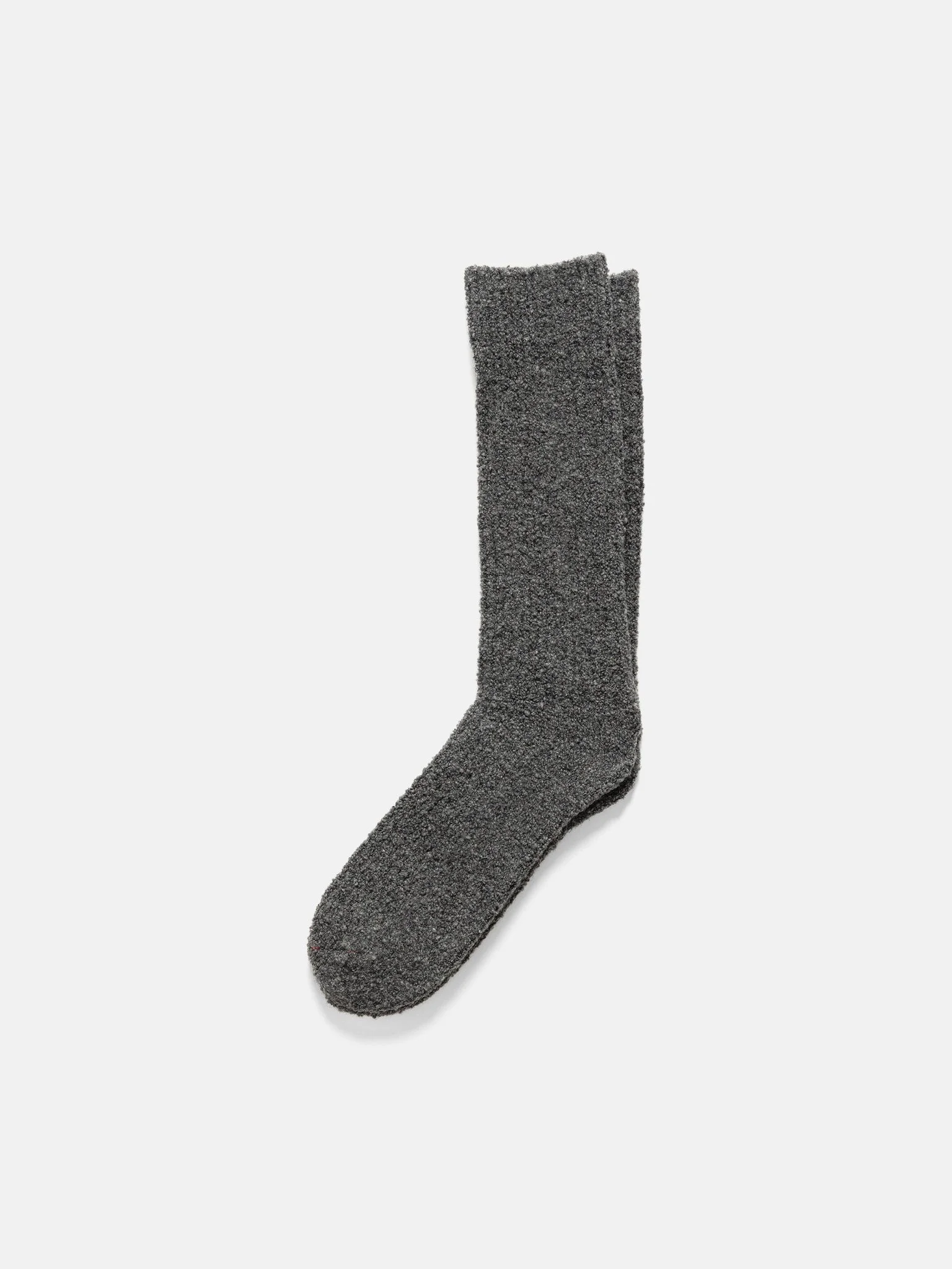 R1636 Merino Boucle Socks Dark Gray - 1