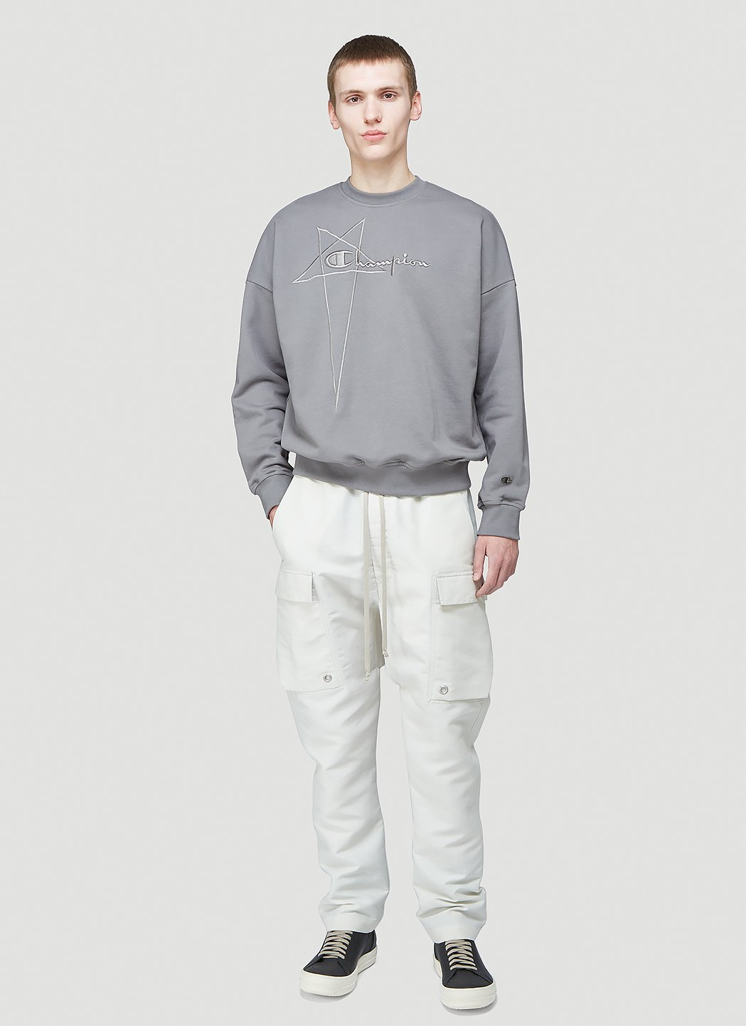 Rick Owens X Champion Men Pullover Sweatshirt - 2