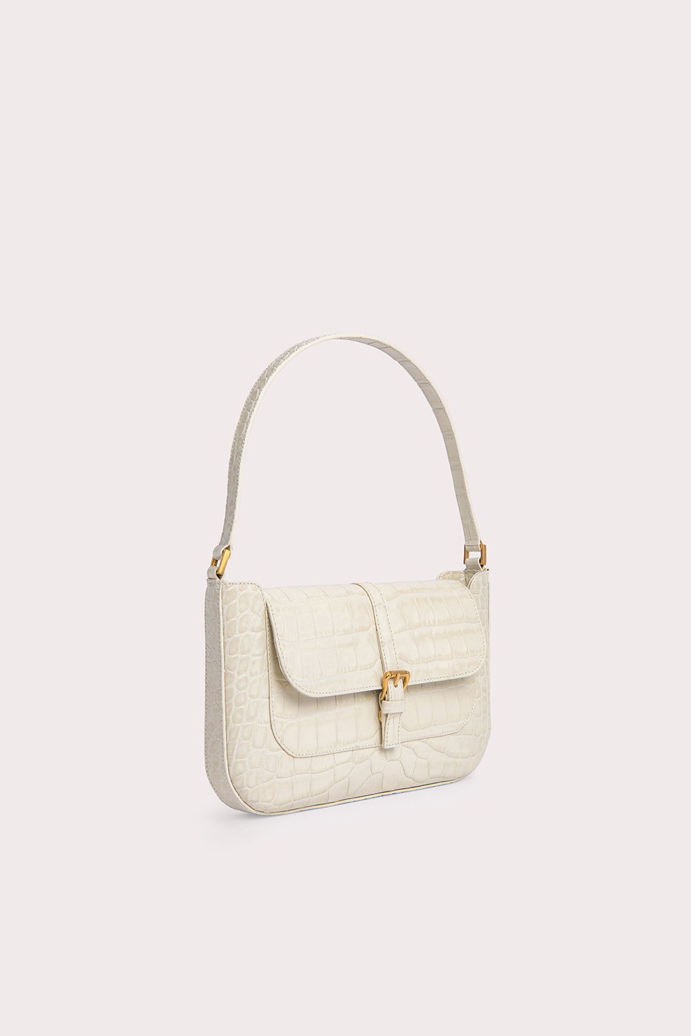 Miranda Cream Croco Embossed Leather - 3