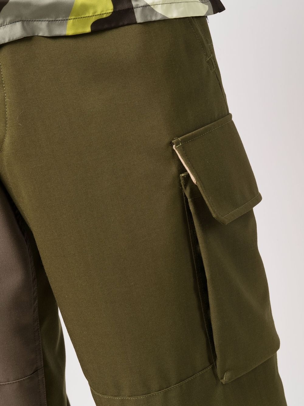 oversize colour-block cargo pants - 5