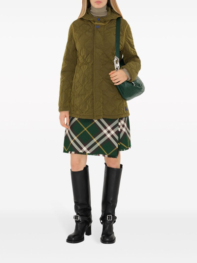 Burberry diamond-quilted hooded jacket outlook