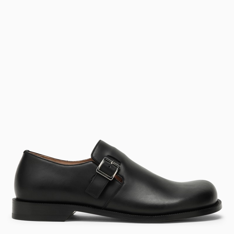 Campo black calfskin derby with buckle - 1