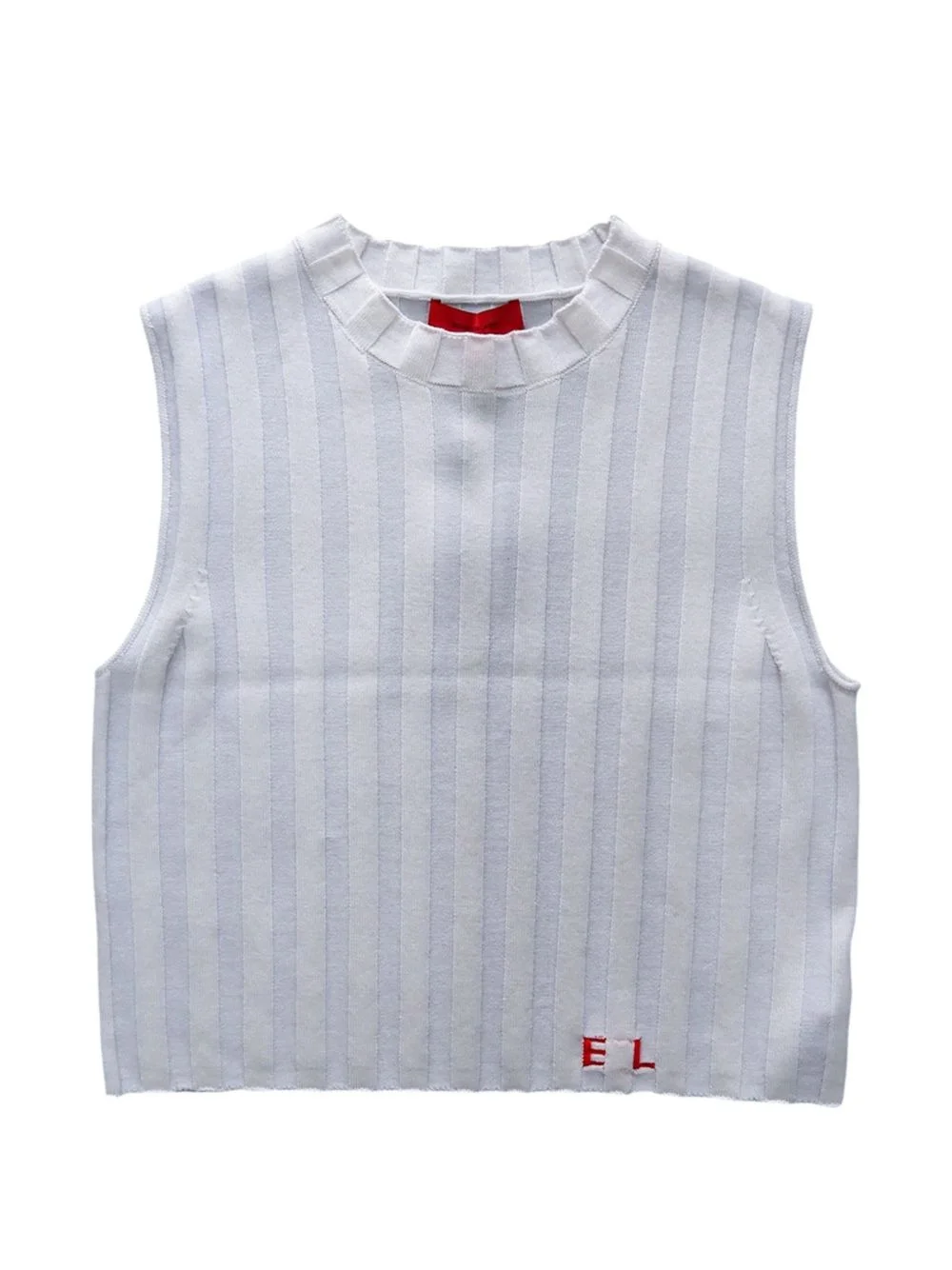 ribbed-knit top - 1