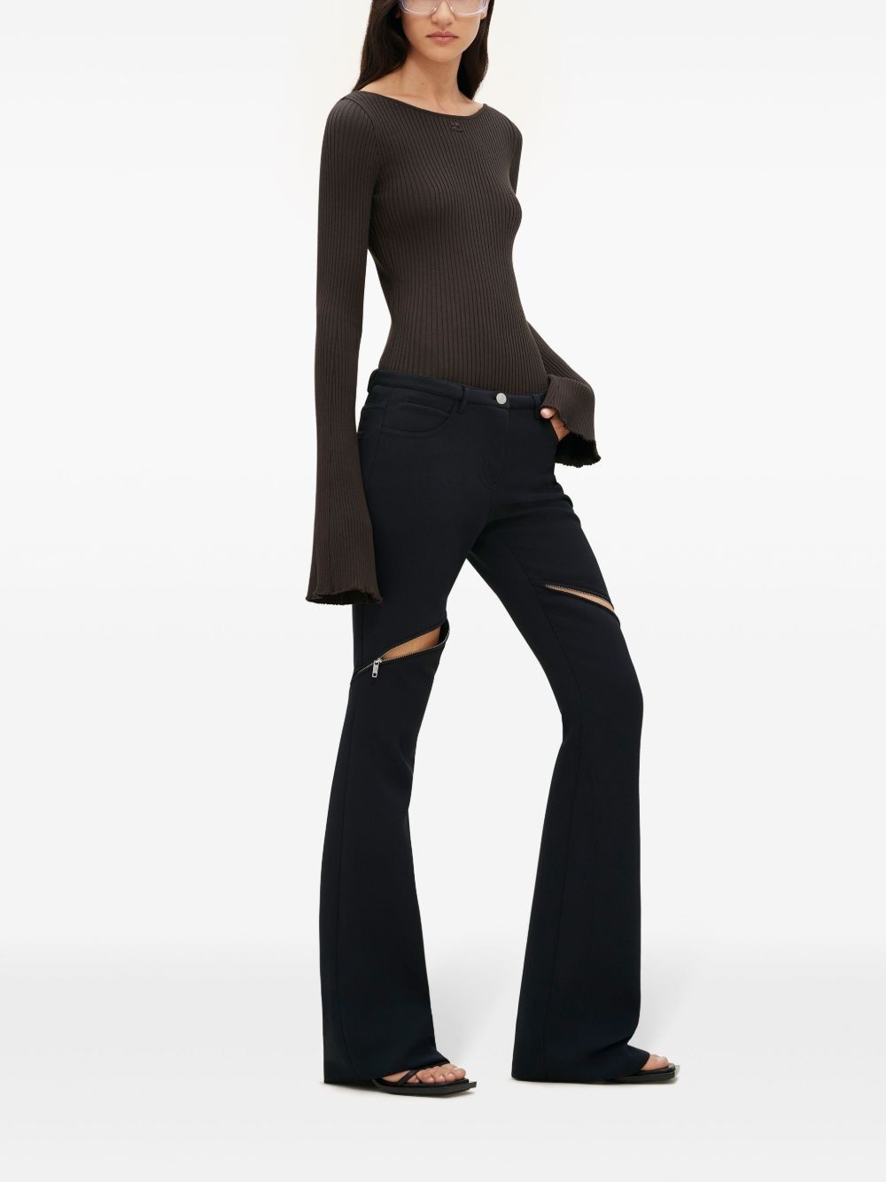 Ellipse low-rise twill trousers - 3
