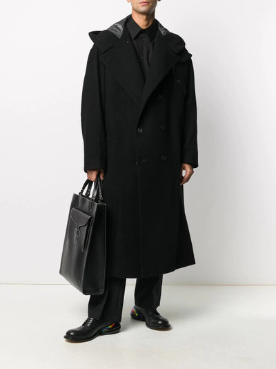 Yohji Yamamoto pointed collar cotton shirt outlook