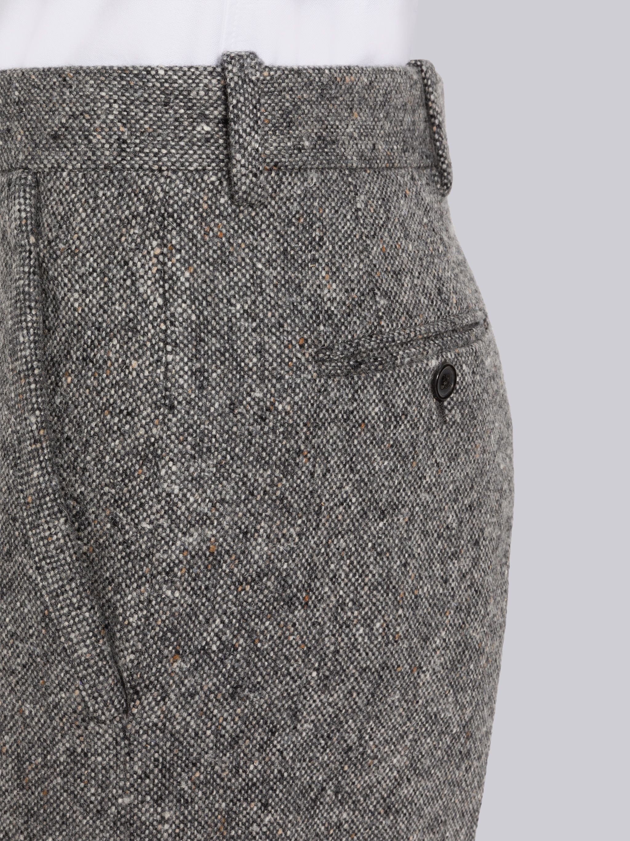 Solid Donegal Wool Sack Trouser - 5
