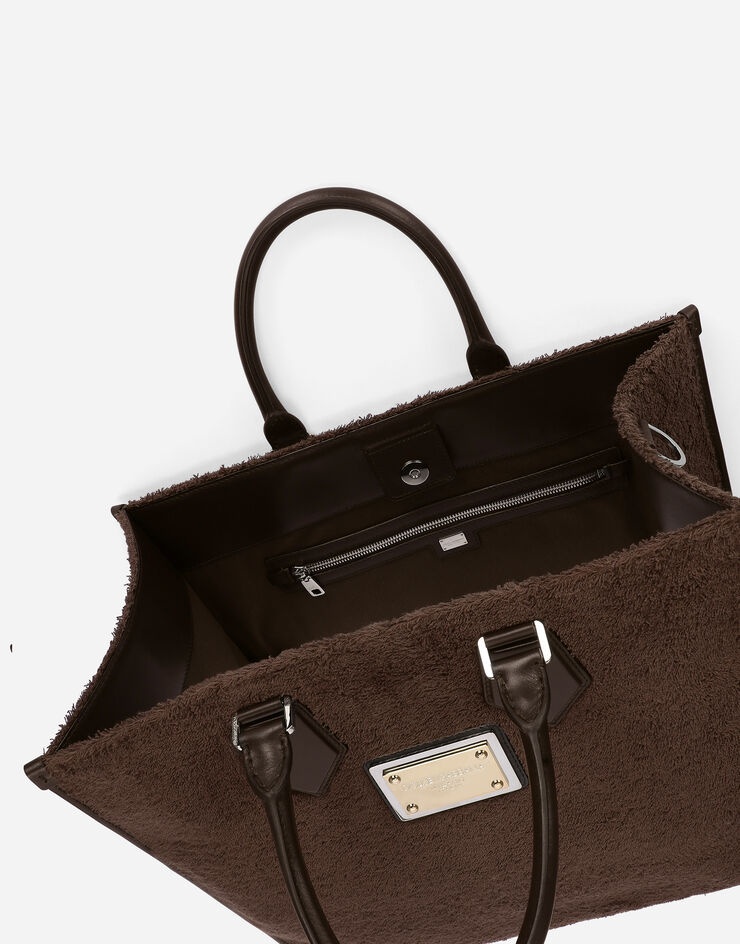 Large terrycloth shopper - 5