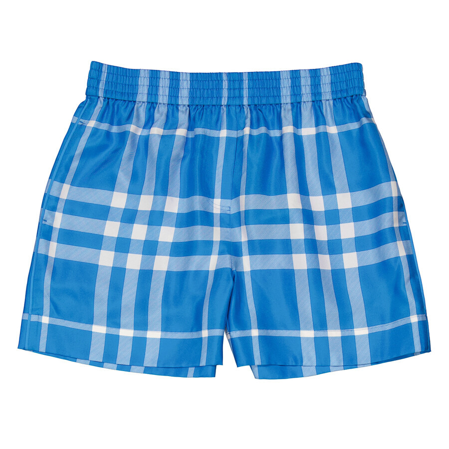 Burberry Silk Check Print Shorts - 4