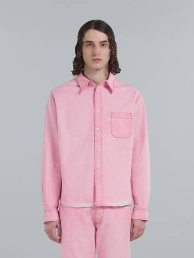 Marni PINK COTTON DRILL SHIRT outlook