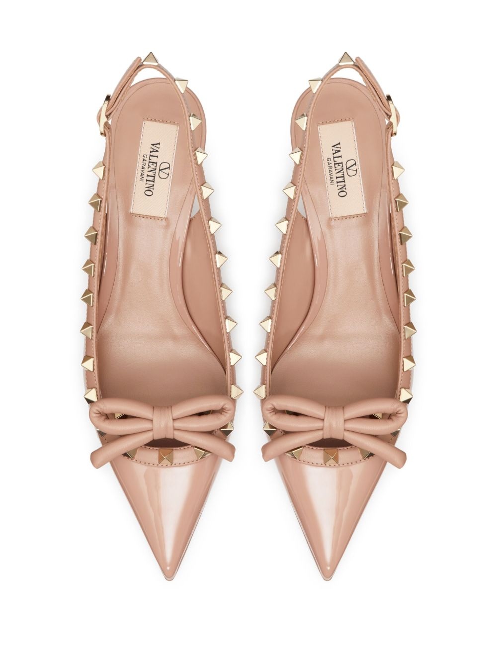 60mm Rockstud slingback pumps - 4