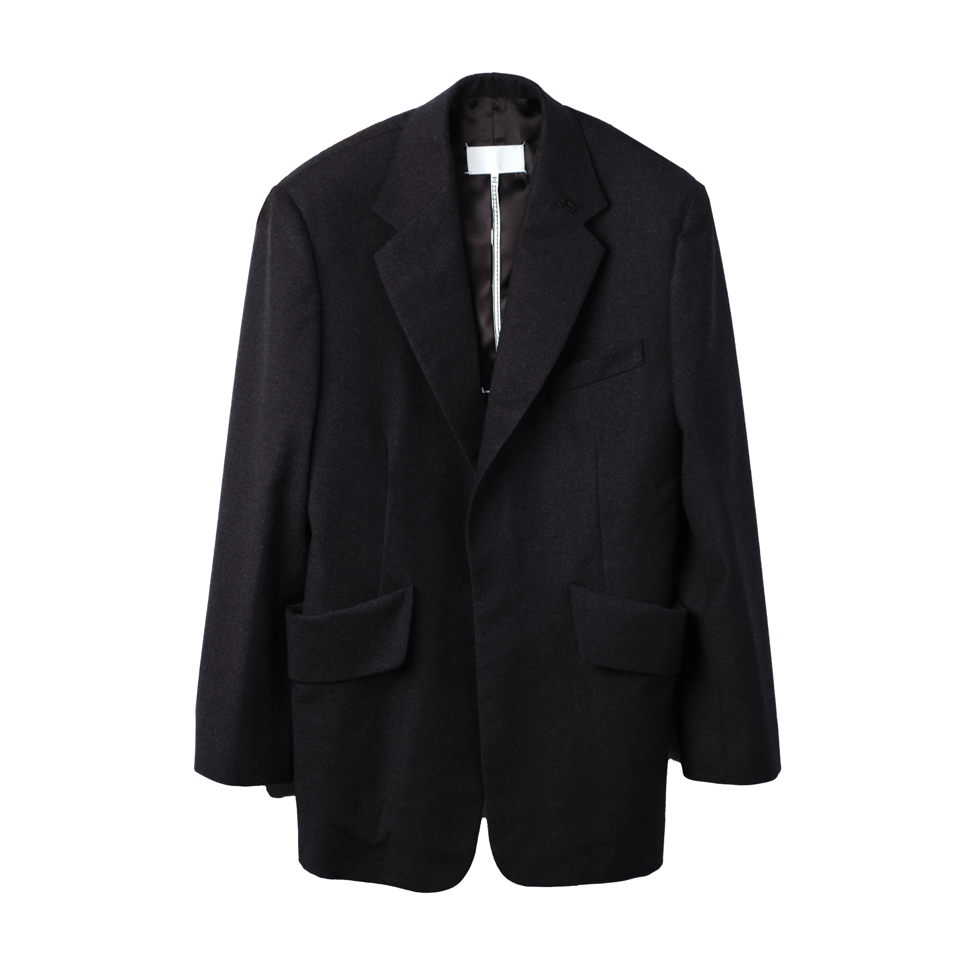 Maison Margiela Runway Wool Flannel Blazer Gray - 1