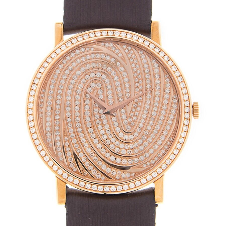 Piaget Tradition Automatic Diamond Gold Dial Ladies Watch G0A31602 - 2