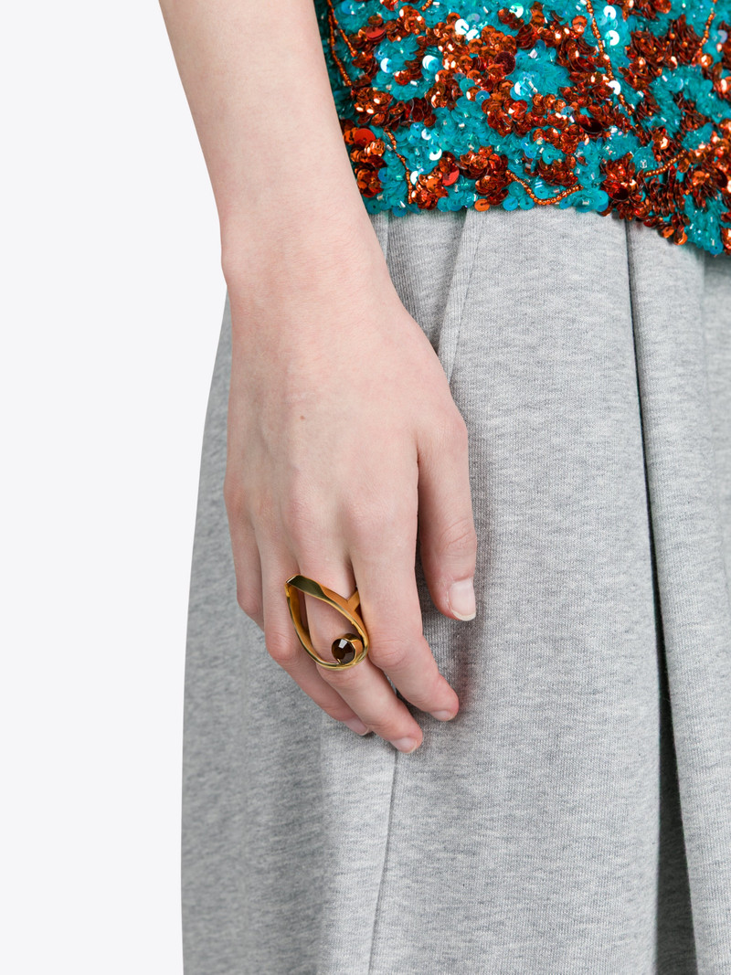 WAVED JEWEL RING 3