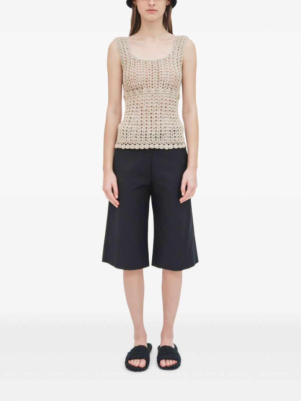 wide-leg bermuda shorts - 3