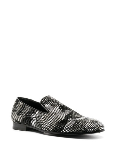 PHILIPP PLEIN embellished camouflage moccasin loafers outlook
