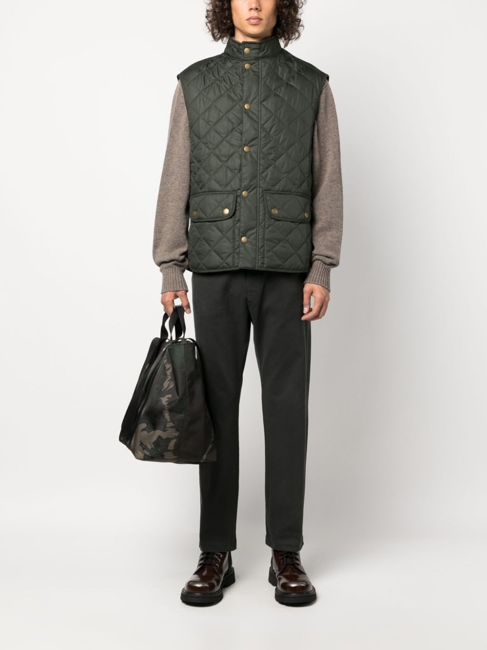 quilted two-pocket gilet - 2