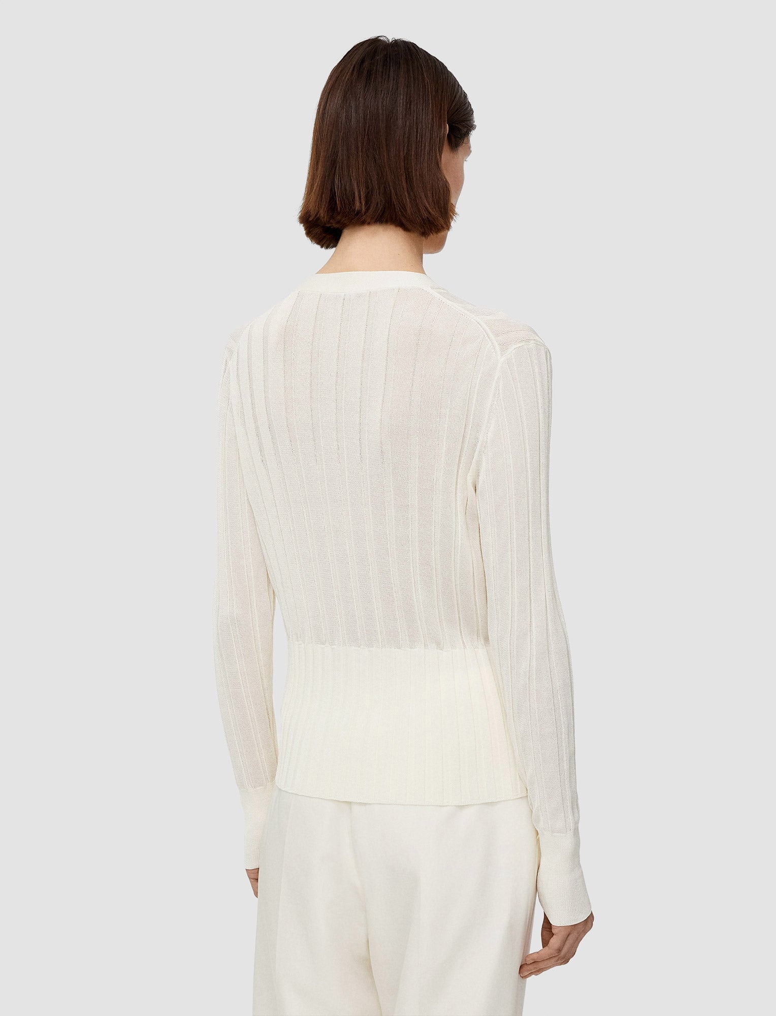 Crisp Rayon Knitted Cardigan - 4