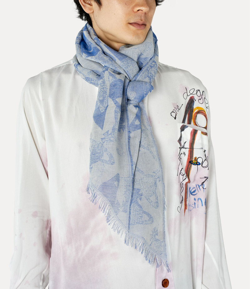 Vivienne Westwood ORB STAMP TWO POINT SCARF outlook