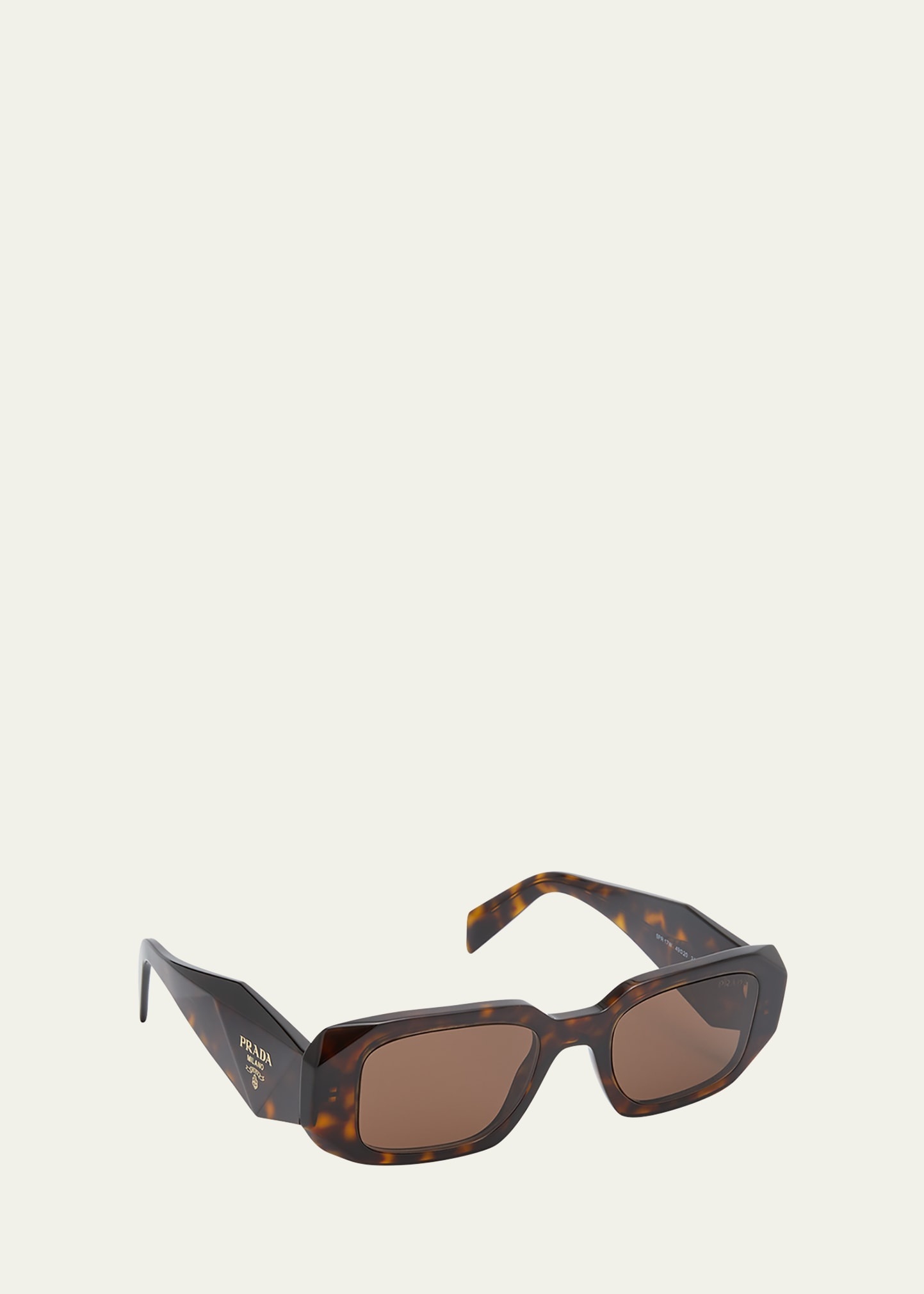 Men's Rectangle Acetate Logo Sunglasses - 2