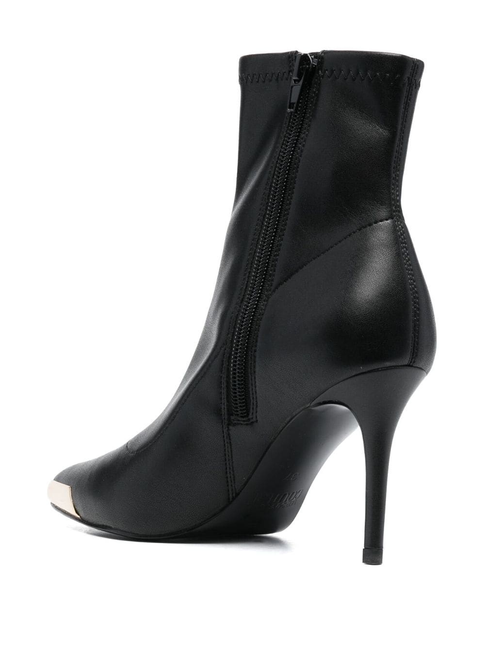 100mm logo-engraved pointed-toe boots - 3