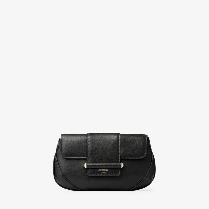 Bar Wallet With Chain Black Biker Leather Shoulder Bag 1