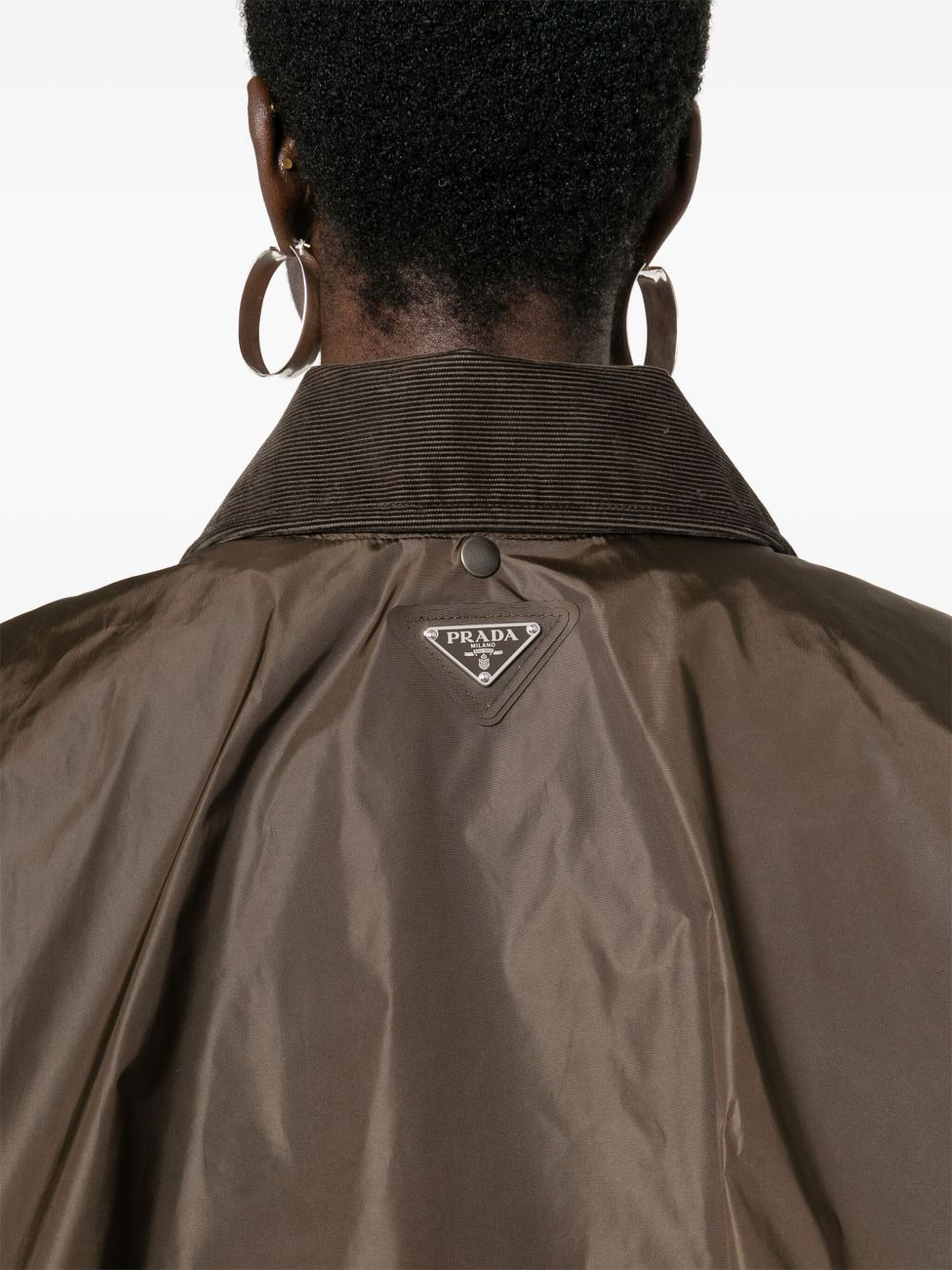corduroy-collar storm jacket - 5