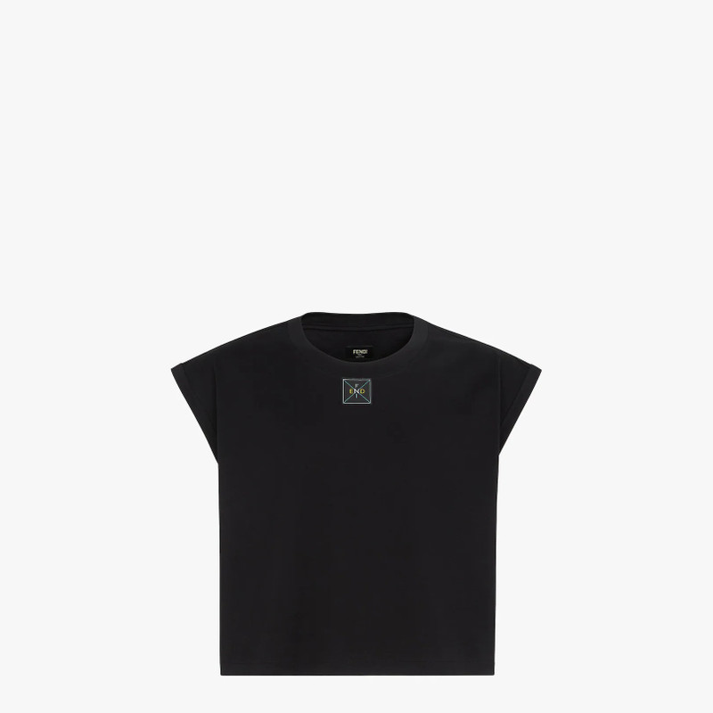 Black cotton T-shirt 1