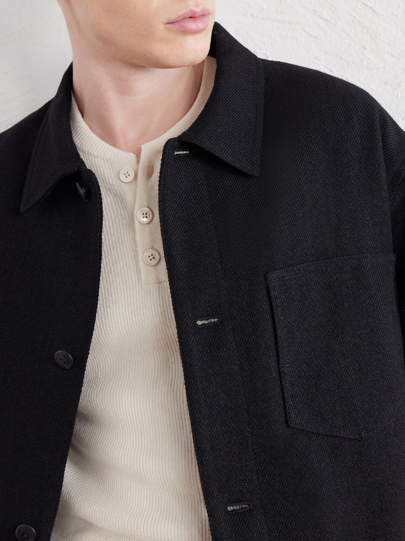 Baker Textured Wool and Linen-Blend Jacket 5
