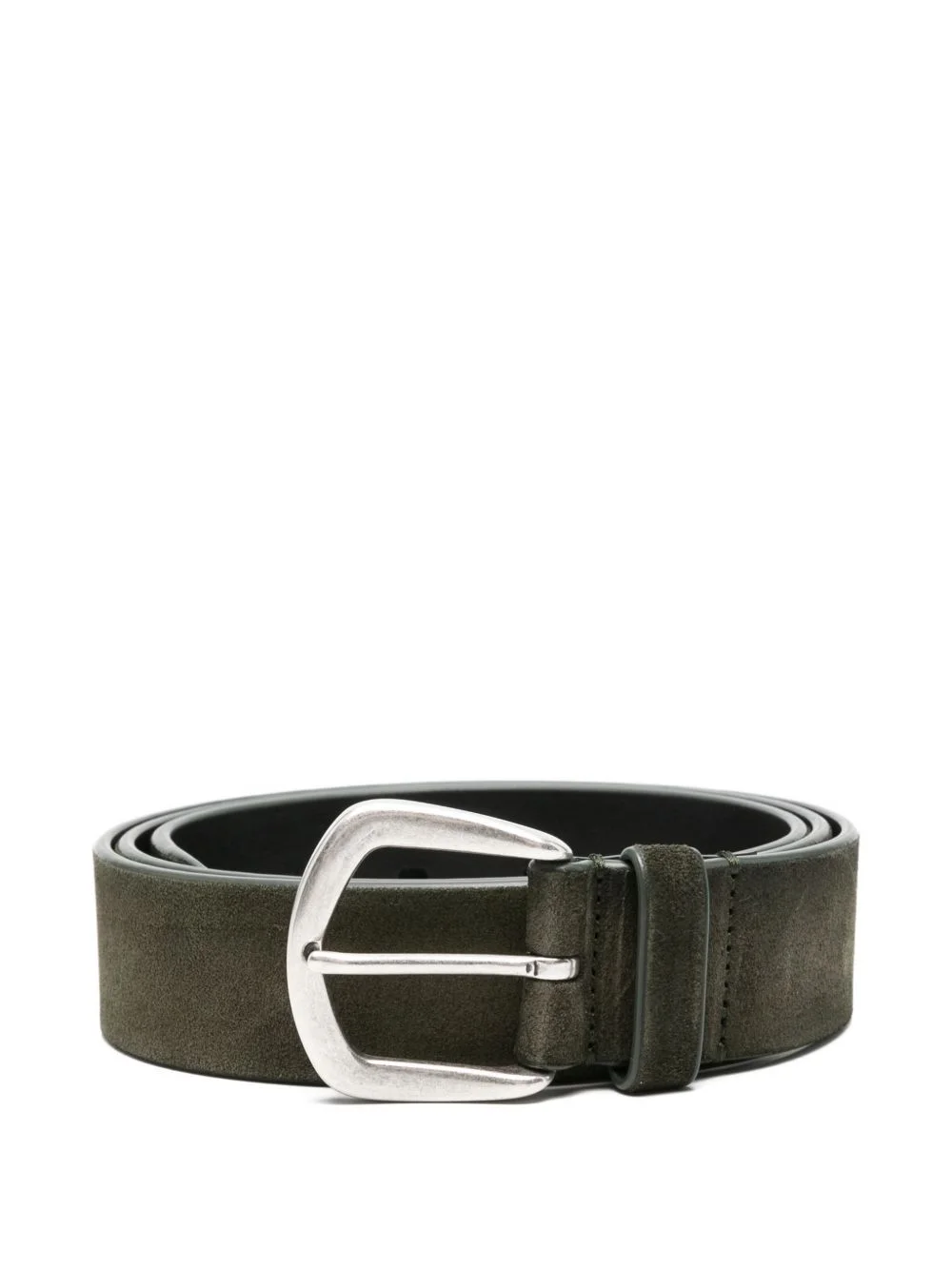 suede buckle belt - 1