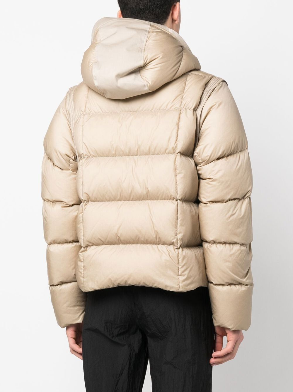detachable-sleeve padded jacket - 4