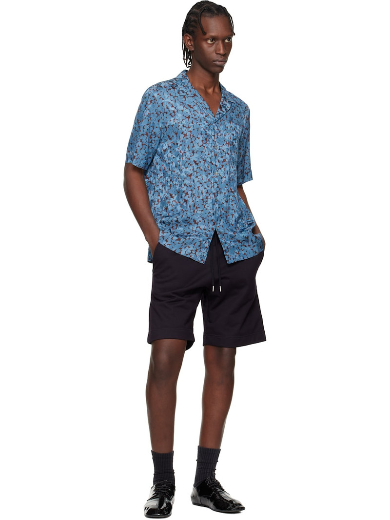 Dries Van Noten Blue Floral Shirt outlook