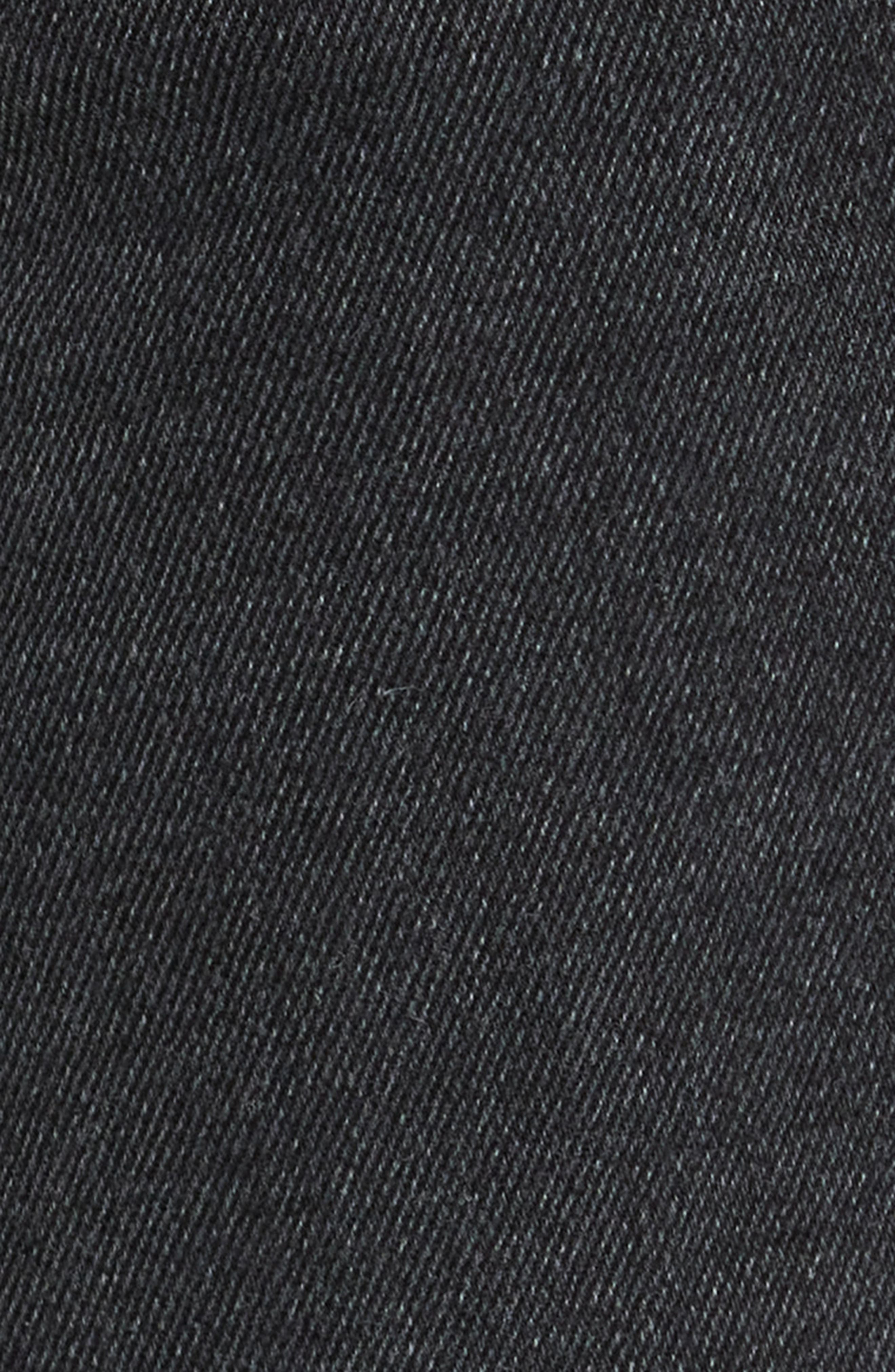 Re/Done High Waist Wide Leg Jeans in Washed Noir at Nordstrom - 6