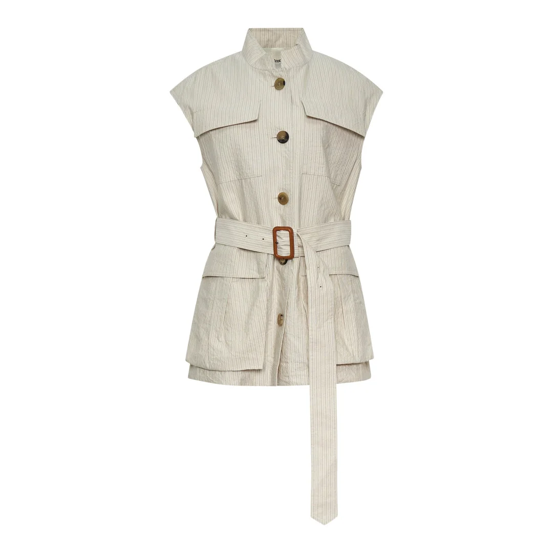 Loose Fit Sleeveless Vest - 1