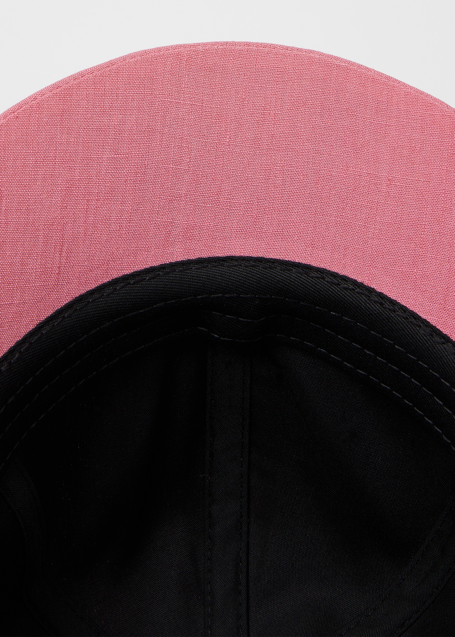 Women's Pink Linen Bow Cap - 3