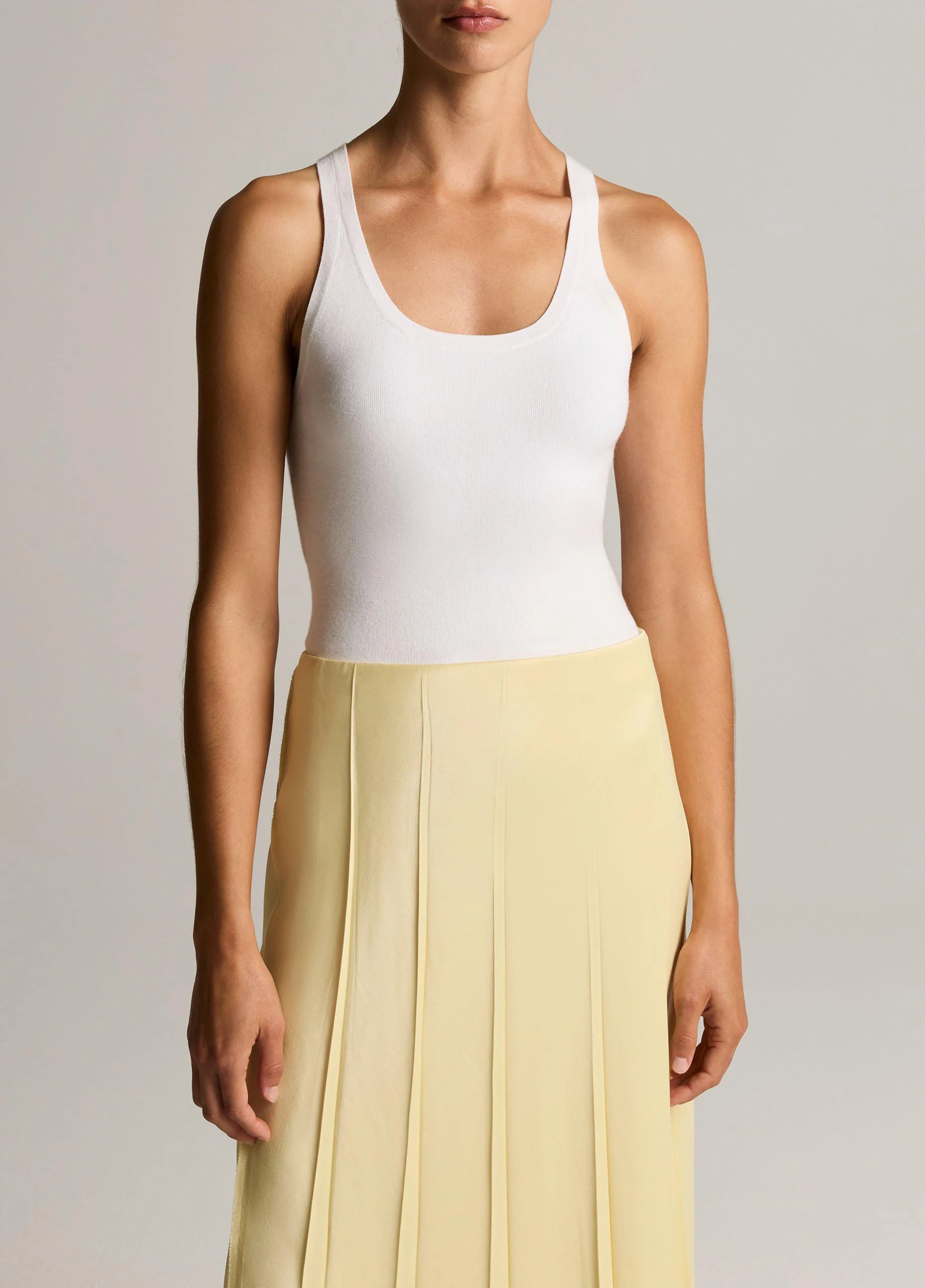 Milano-Stitch Scoop-Neck Sweater Tank - 1