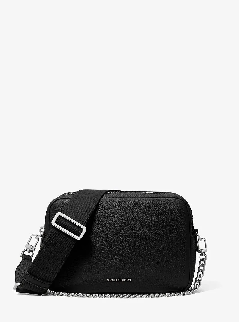 Bryant Medium Pebbled Leather Camera Crossbody Bag - 1