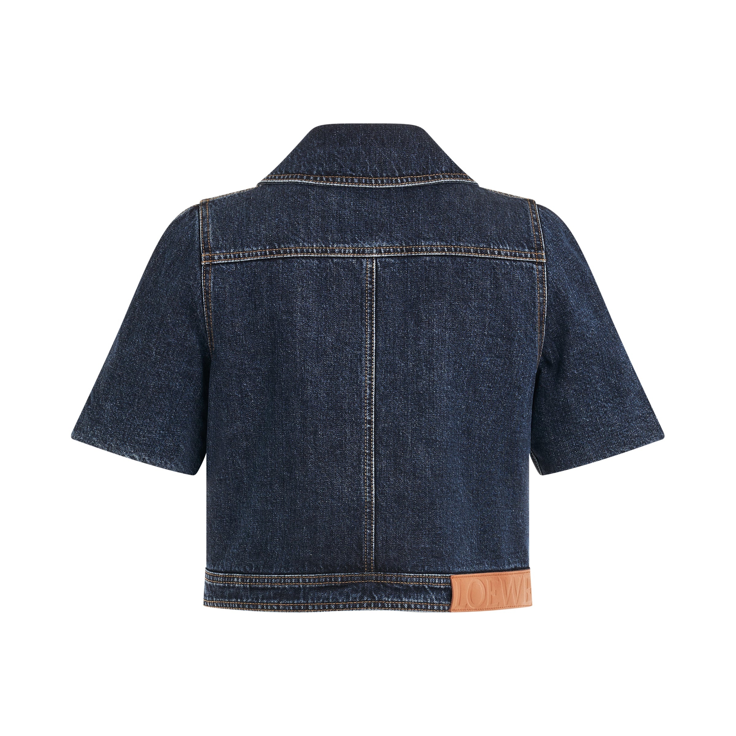 Reproportioned Denim Jacket in Raw Denim - 4