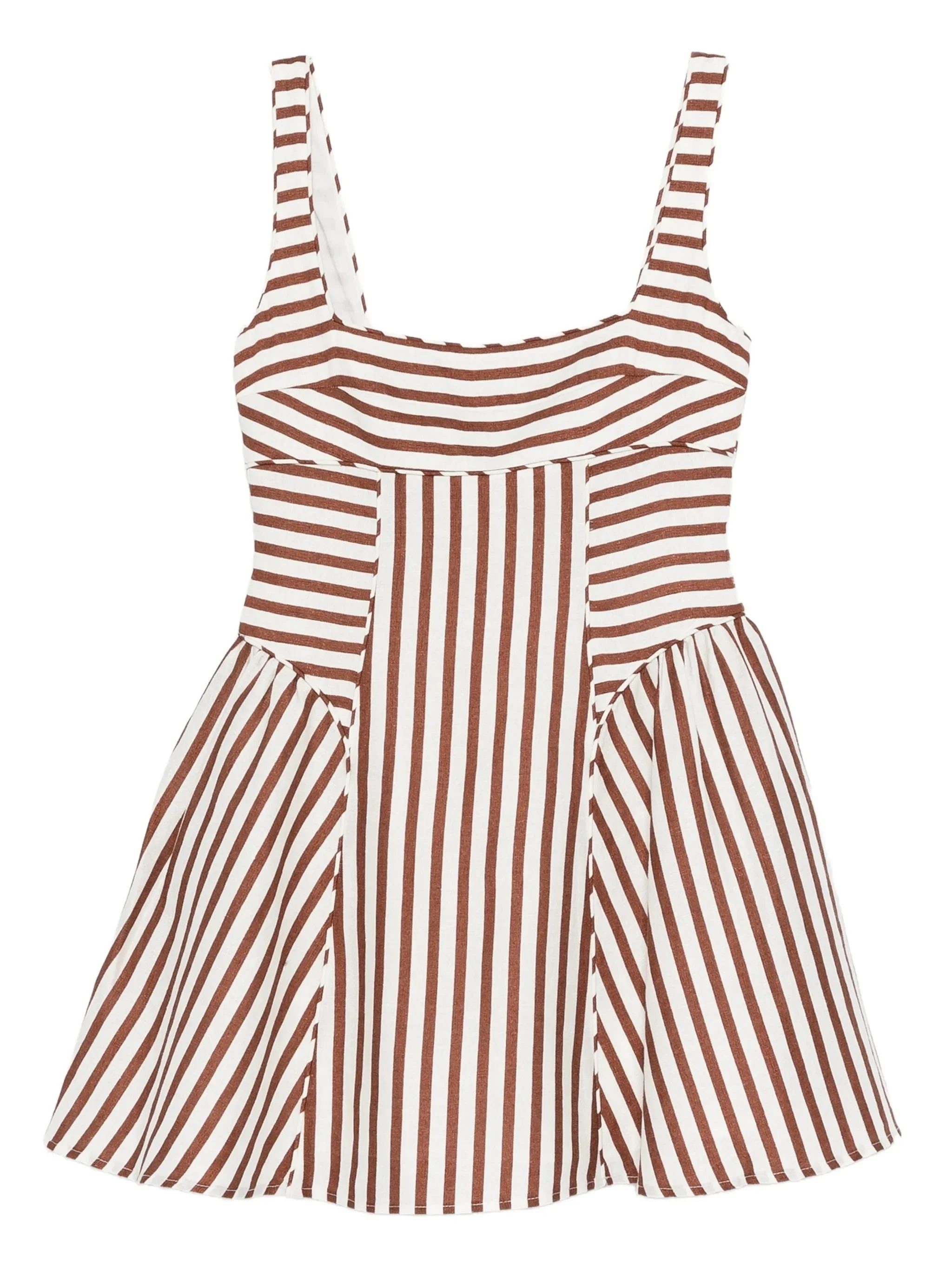 striped mini dress - 1