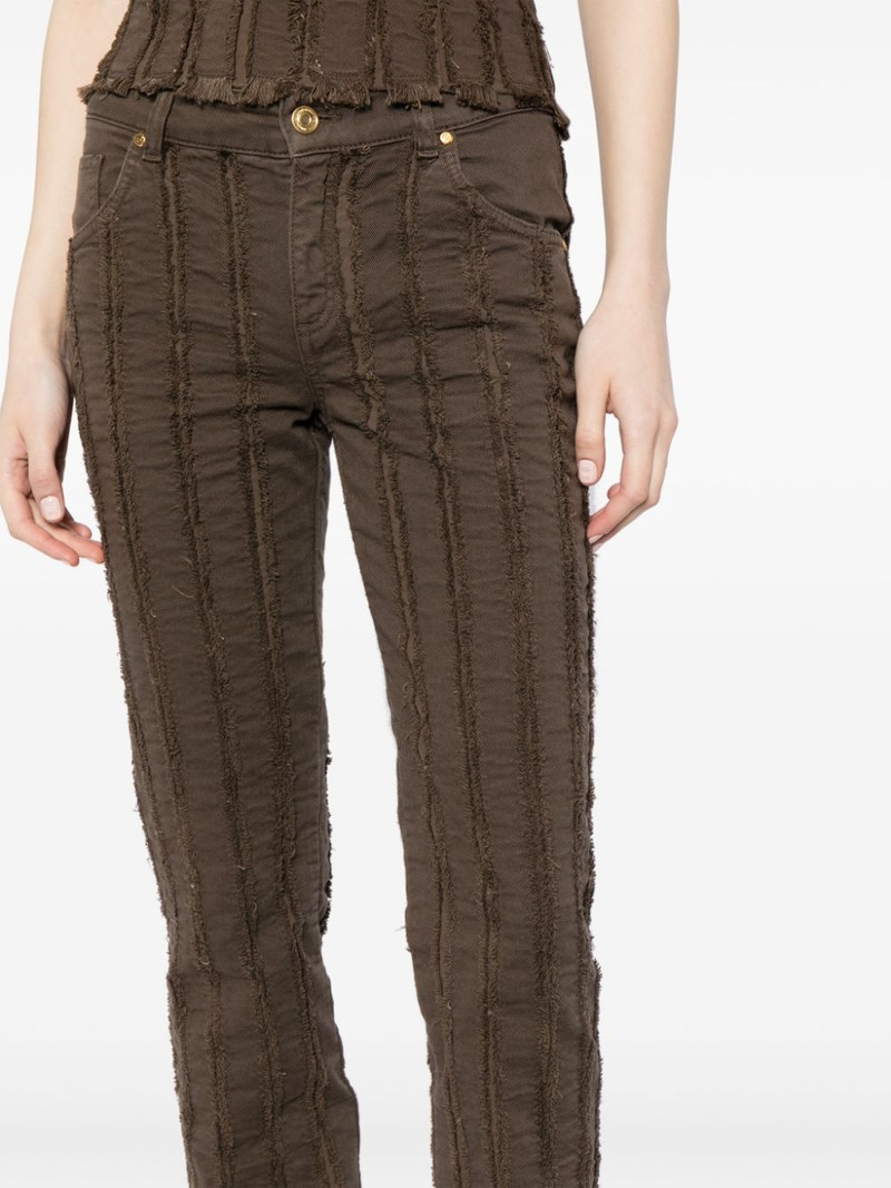 striped straight-leg trousers 5