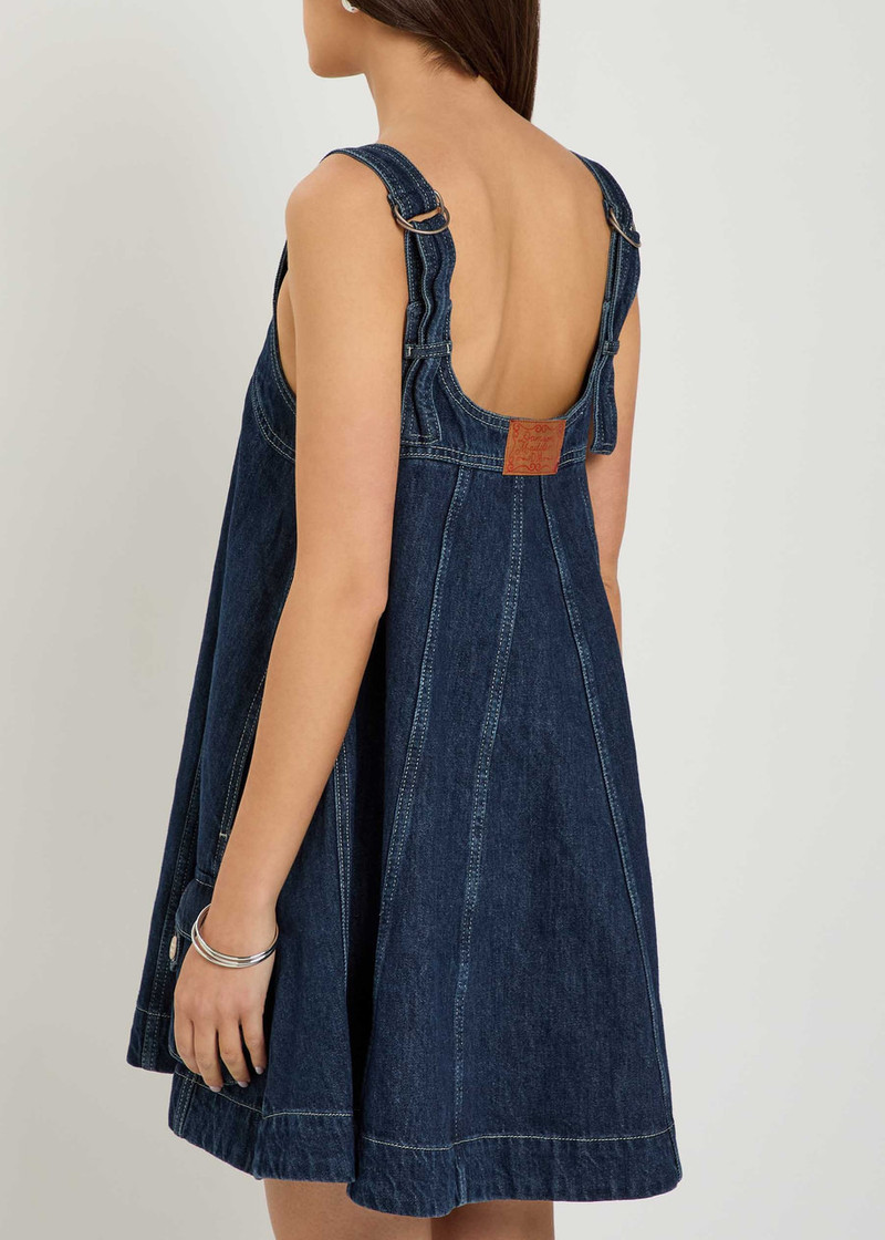 Damson Madder Immy Panelled Denim Mini Dress 3
