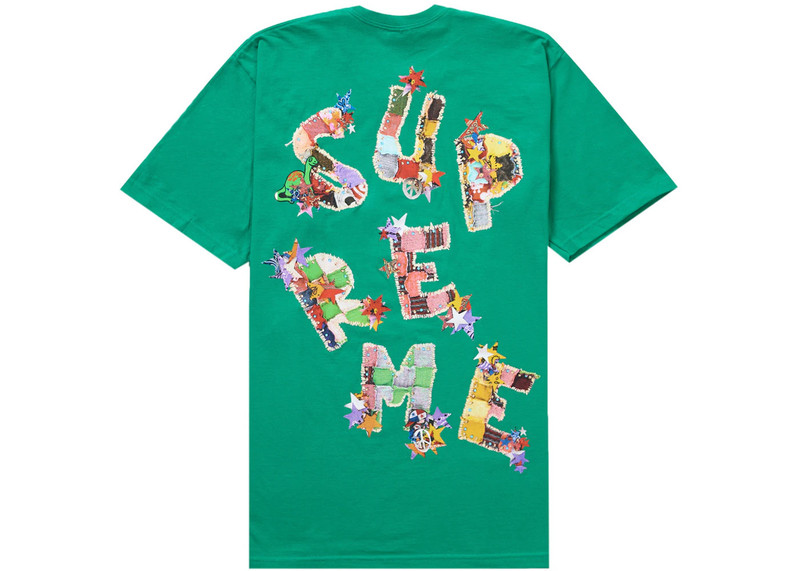 Supreme Supreme Patchwork Tee Green outlook