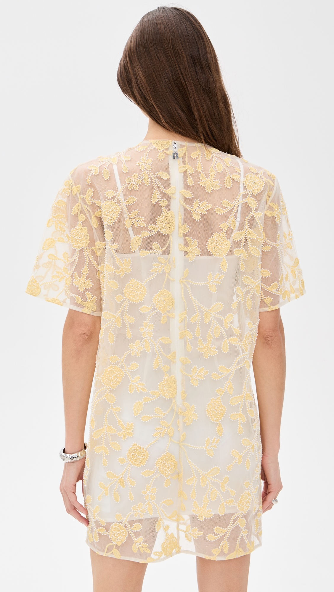Flower Beads Boxy Dress - 3